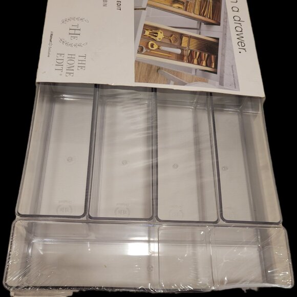 The Home Edit 6 Piece Kitchen Drawer Set 2 Narrow XL insert bin & 4 Narrow L bin - Picture 3 of 6